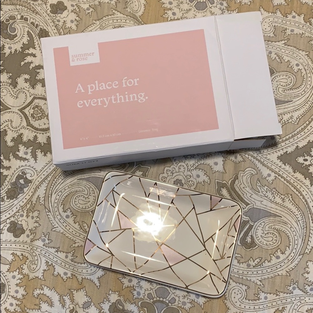 summer & rose Ceramic Tray